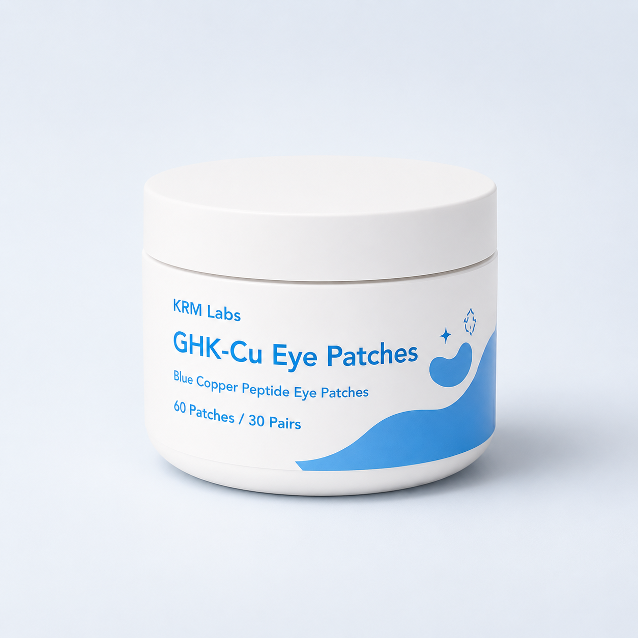 KRM Labs GHK-Cu Eye Patches Jar