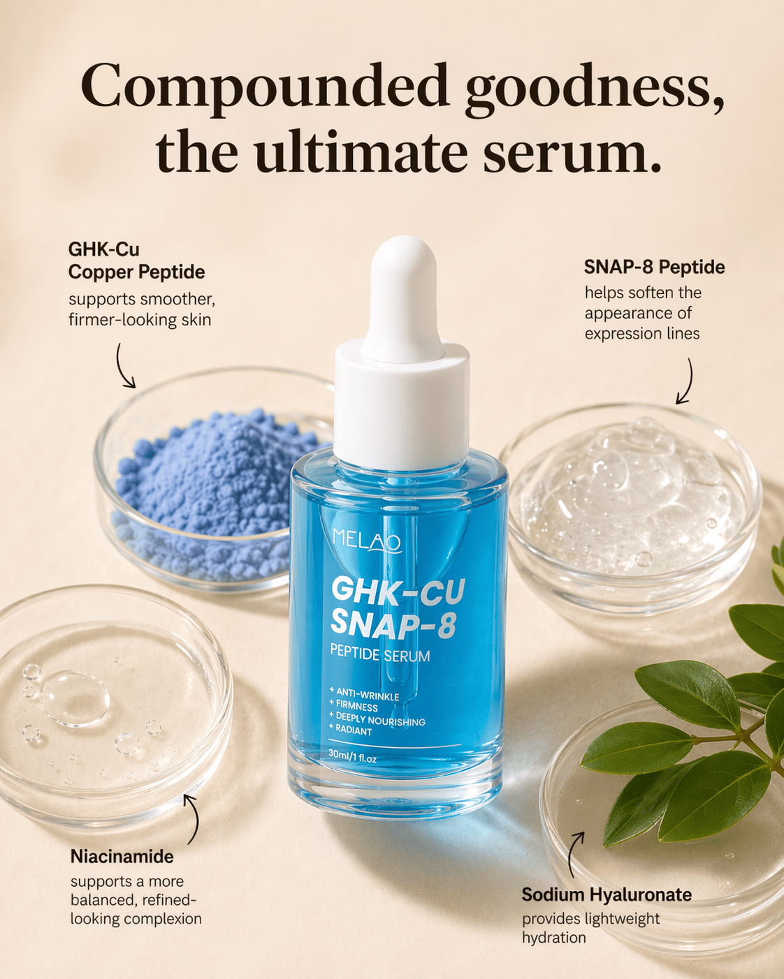 GHK-Cu + SNAP-8 Multi-Peptide Formula